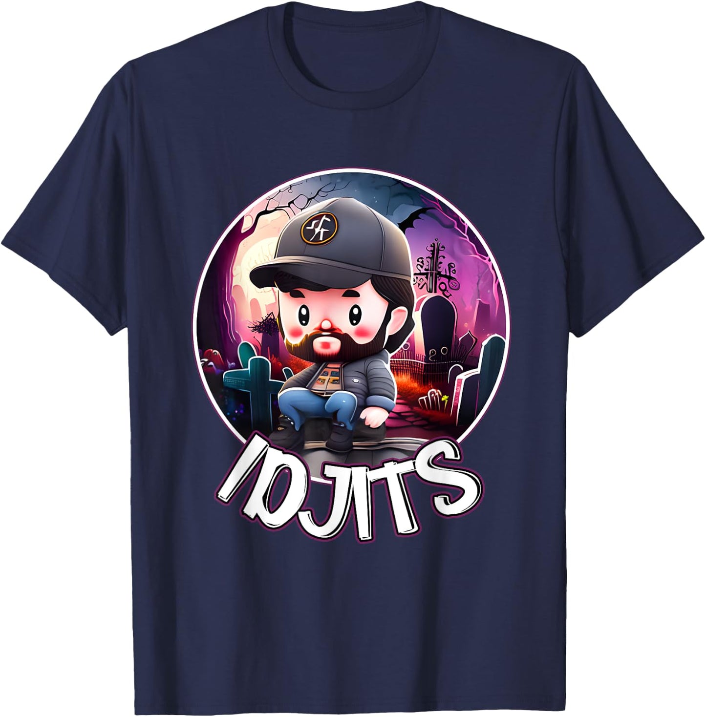 Idjits Cute Funny Bobby SPN Reference T-Shirt - T-Shirt | Navy