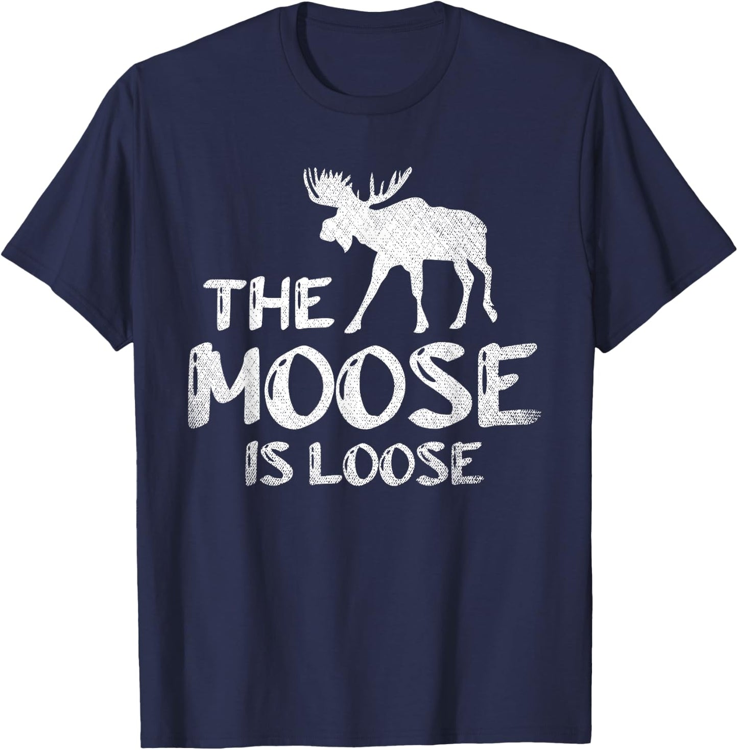 Sweden Wild Animal Scandinavia Forest Animal Funny Moose T-Shirt - T-Shirt | Navy