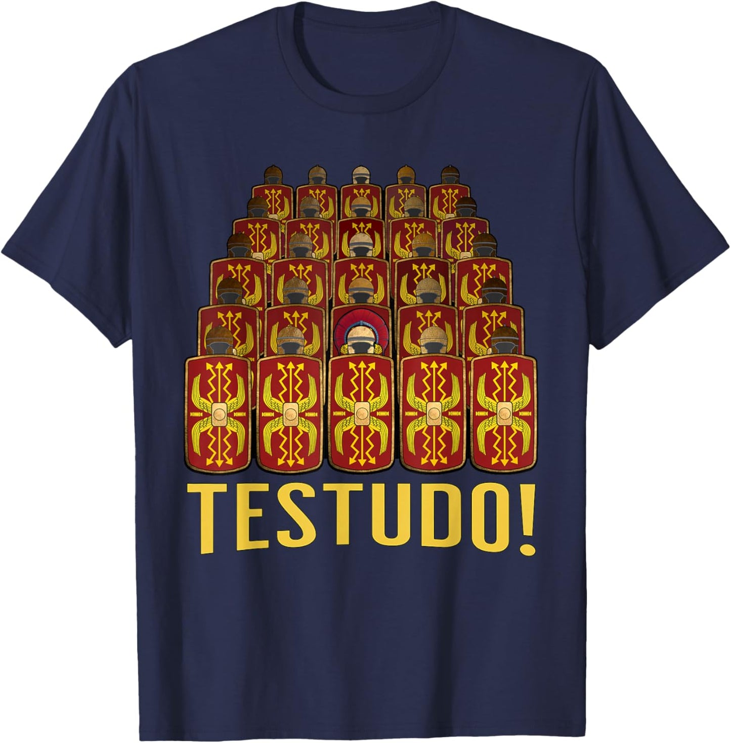 Roman Empire Legionaries Testudo T-Shirt - T-Shirt | Navy