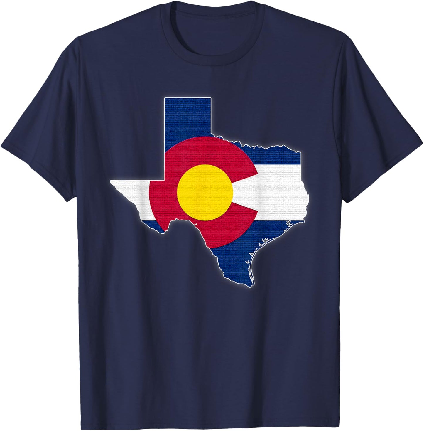 TEXAS STATE MAP COLORADO CO Flag Roots Men Women Gift T-Shirt - T-Shirt | Navy