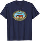 JCombs: Corolla, Outer Banks, NC, with Corolla Wild Horse T-Shirt - T-Shirt | Navy