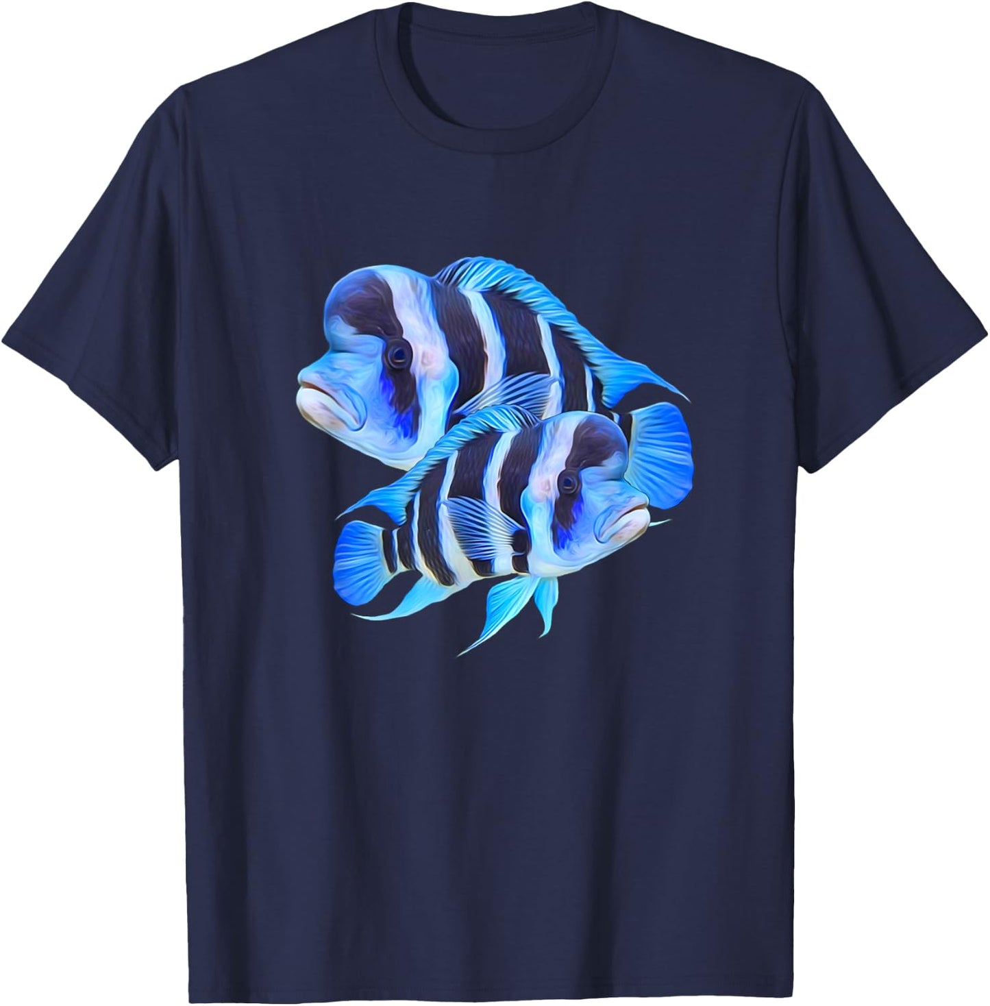 Frontosa Cichlid Fish Aquarium Owners Monster Fish Gift T-Shirt - T-Shirt | Navy
