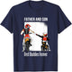 Father's Day Dirt Bike Riding Father and Son Best Buddies T-Shirt - T-Shirt | Navy