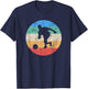 Retro Vintage Distressed Bowling Gift Or Boys T-Shirt - T-Shirt | Navy