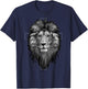 Jesus Lion of Judah | Christian Jesus T-Shirt - T-Shirt | Navy