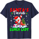 Santa's Favorite Lunch Lady Funny Christmas Lunch Lady Gifts T-Shirt - T-Shirt | Navy