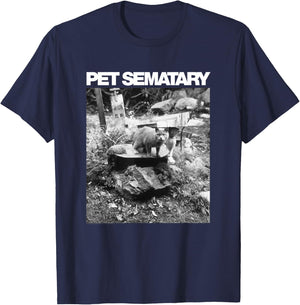 Pet Sematary Church on Grave T-Shirt - T-Shirt | Navy