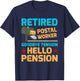 Retired Postal Worker Goodbye Tension Hello Pension T-Shirt - T-Shirt | Navy