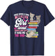 Once Upon A Time There Was A Girl Who Loved Books And Cats T-Shirt - T-Shirt | Navy