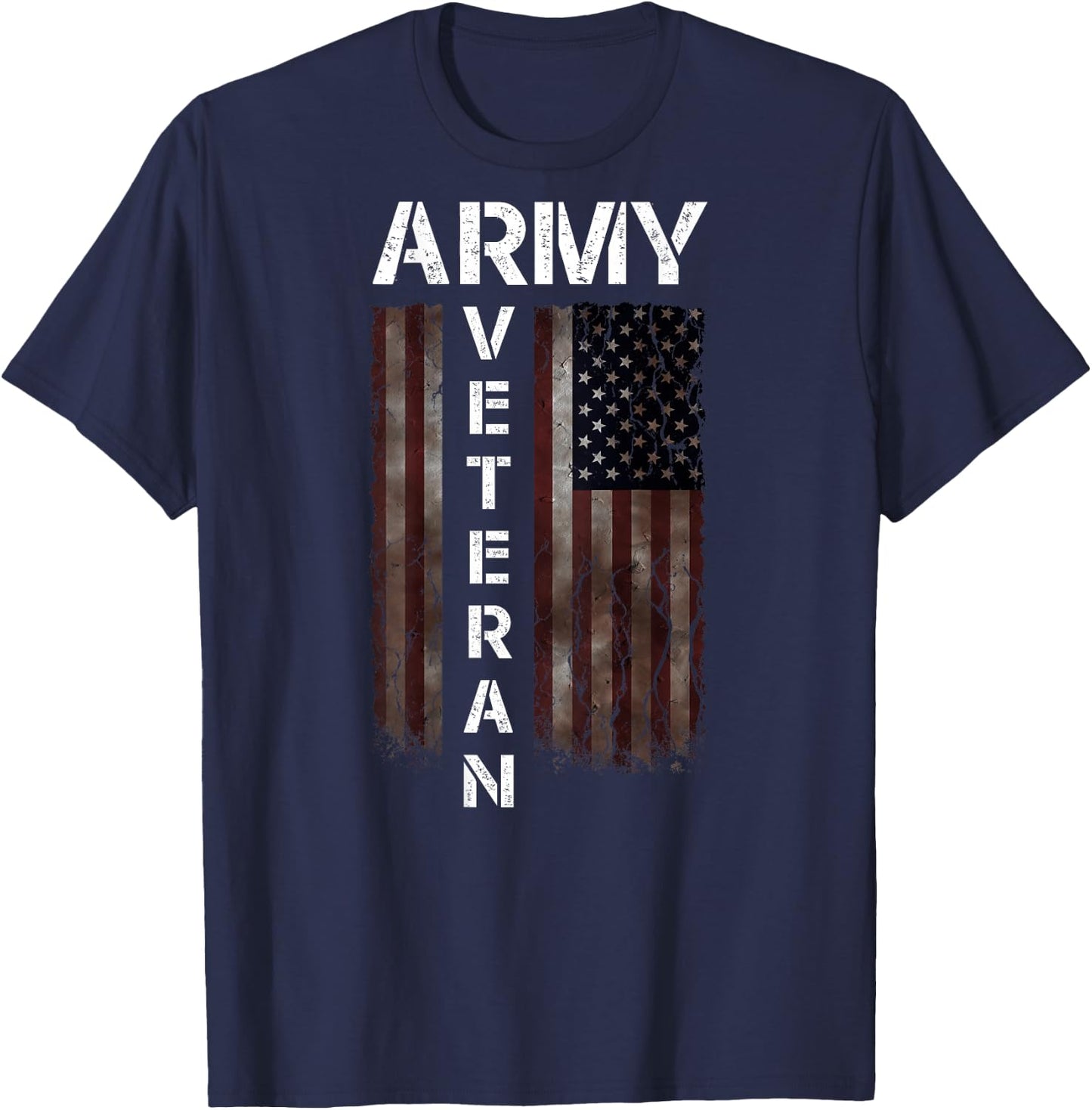 Cool American (USA) Flag - Proud Us Army Veteran Gift T-Shirt - T-Shirt | Navy