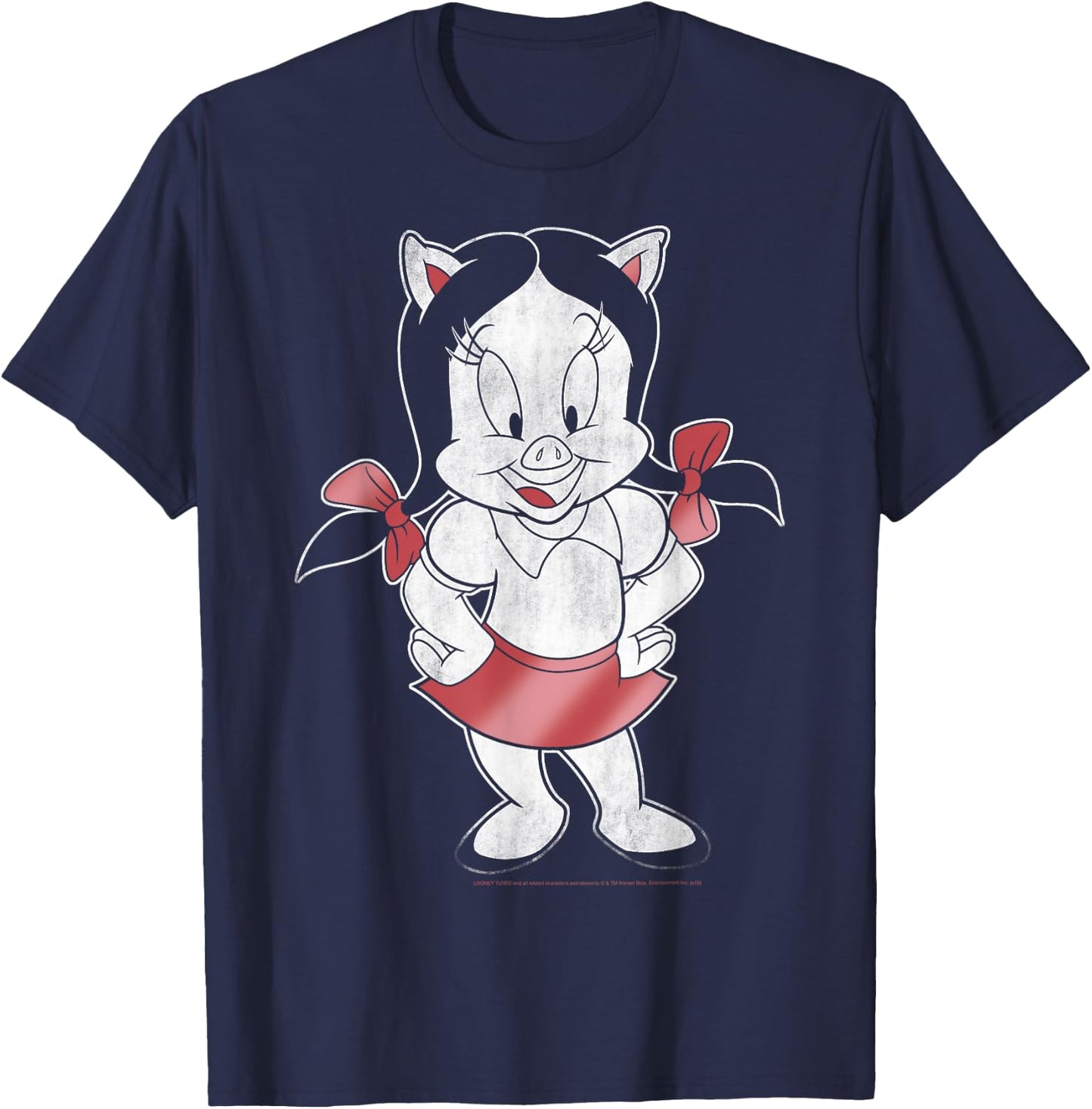 Looney Tunes Petunia Pig Portrait T-Shirt - T-Shirt | Navy