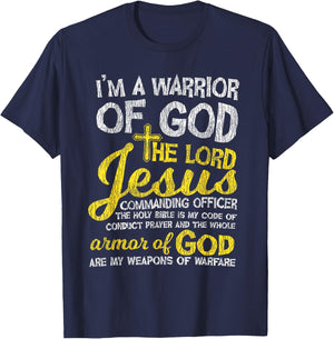 The Lord Jesus Armor Of God Cross Faith Christian Bible Gift T-Shirt - T-Shirt | Navy