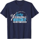 Lucky Fishing Fisherman Fishing Lucky Fishing T-Shirt - T-Shirt | Navy