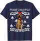 Merry Christmas Ornament Bloodhound Xmas Santa T-Shirt - T-Shirt | Navy
