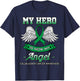 My Hero Is Now My Angel Gallbladder Cancer Awareness Fighter T-Shirt - T-Shirt | Navy