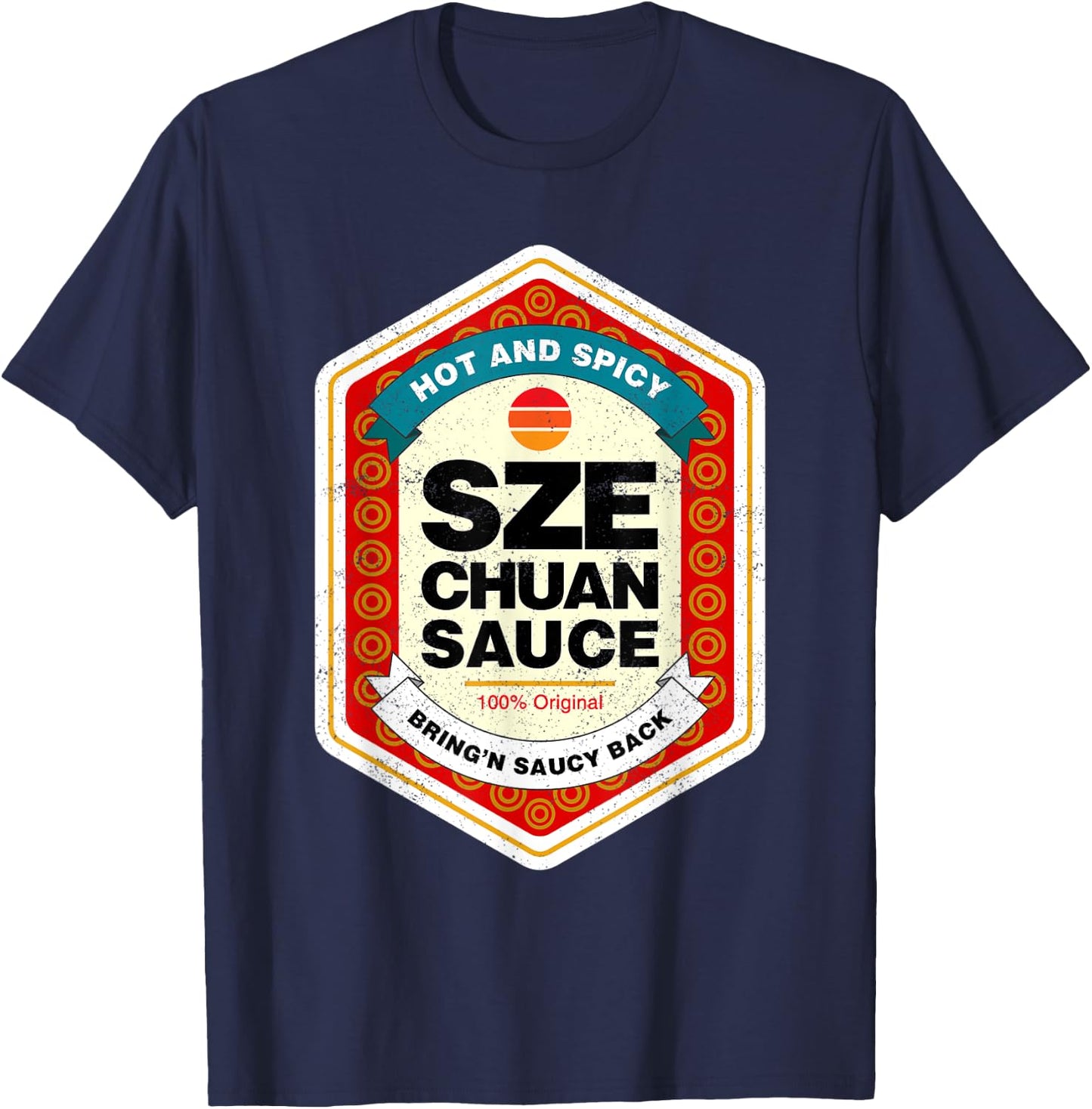 Szechuan Sauce Funny Condiment Halloween Costume T-Shirt - T-Shirt | Navy