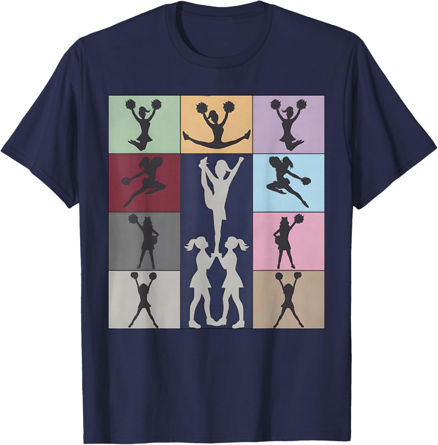 Cheerleading Cheerleader Squad Girl Teen Cheer Practice T-Shirt - T-Shirt | Navy