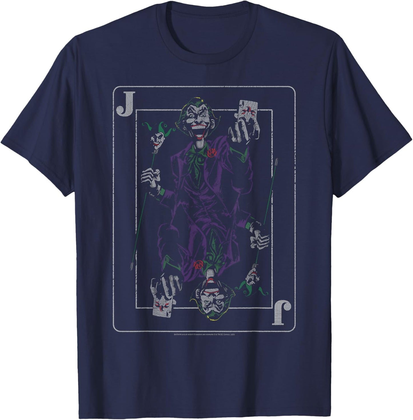 DC Comics Batman Jokers Wild Small T-Shirt - T-Shirt | Navy