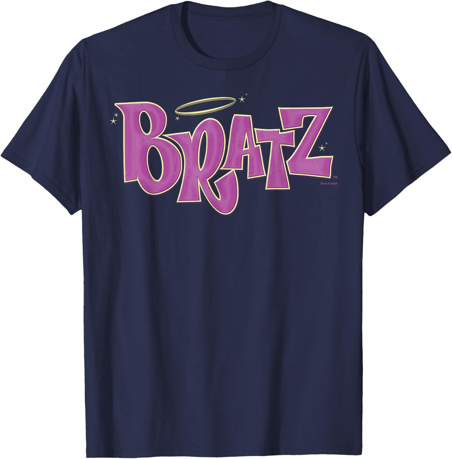 Bratz Pink Classic Logo T-Shirt - T-Shirt | Navy