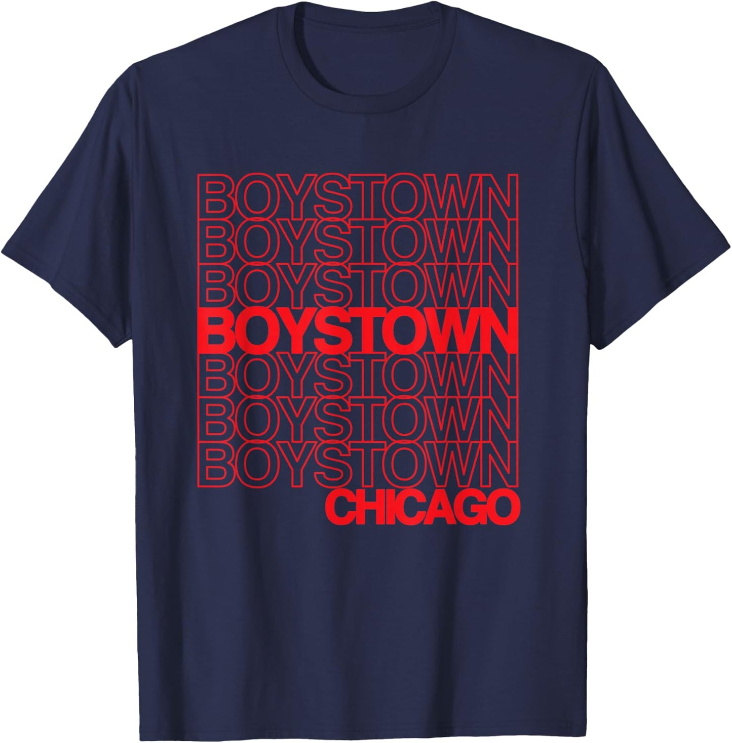 Boystown Chicago for Boystown Pride T-Shirt - T-Shirt | Navy