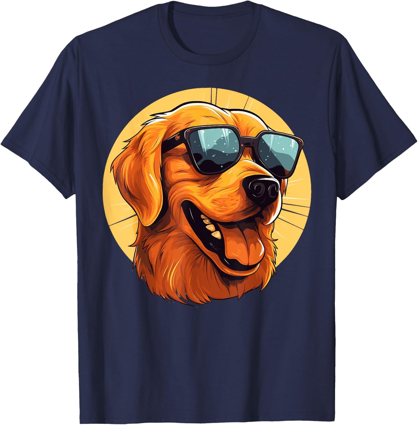 Golden Retriever for Kid Boys Girls Funny Dog Lover T-Shirt - T-Shirt | Navy