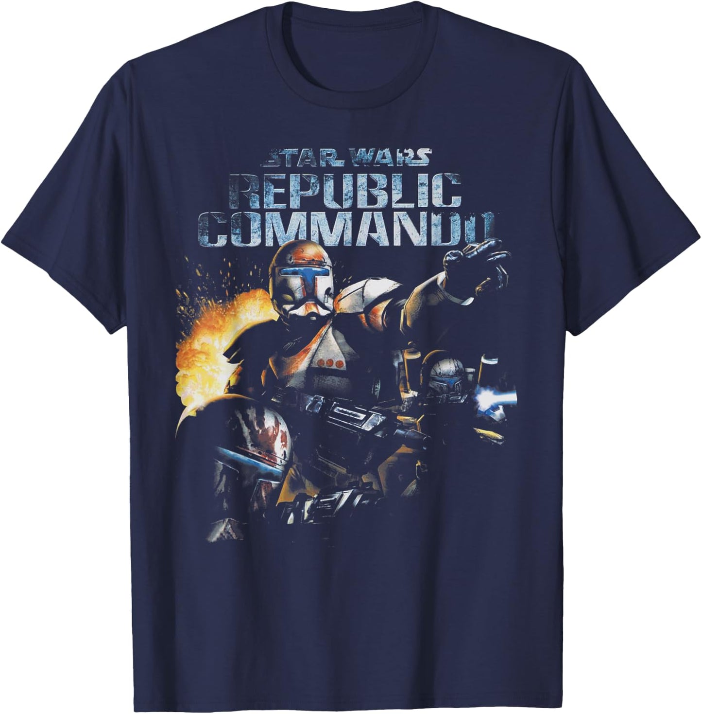 Star Wars Republic Commando Video Game T-Shirt - T-Shirt | Navy