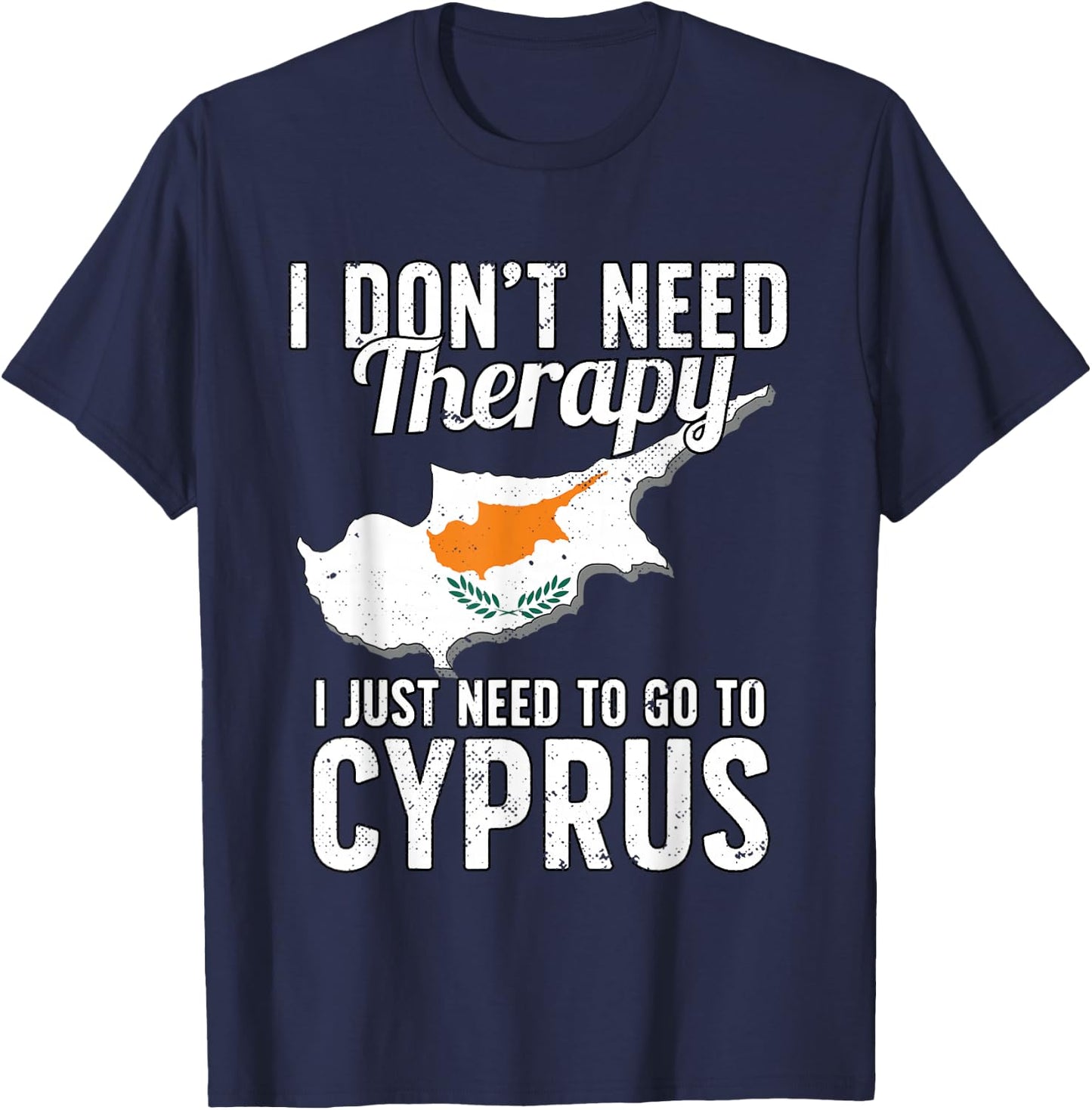 Cyprus Flag I Cyprus Flag I Vacation Cyprus T-Shirt - T-Shirt | Navy