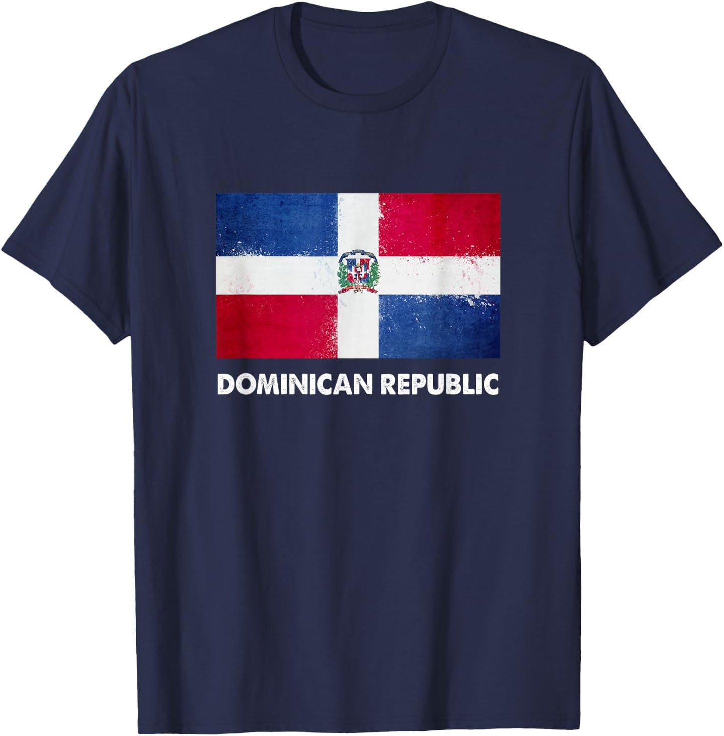 Dominican Republic Flag Shirt | Dominican T-Shirt - T-Shirt | Navy