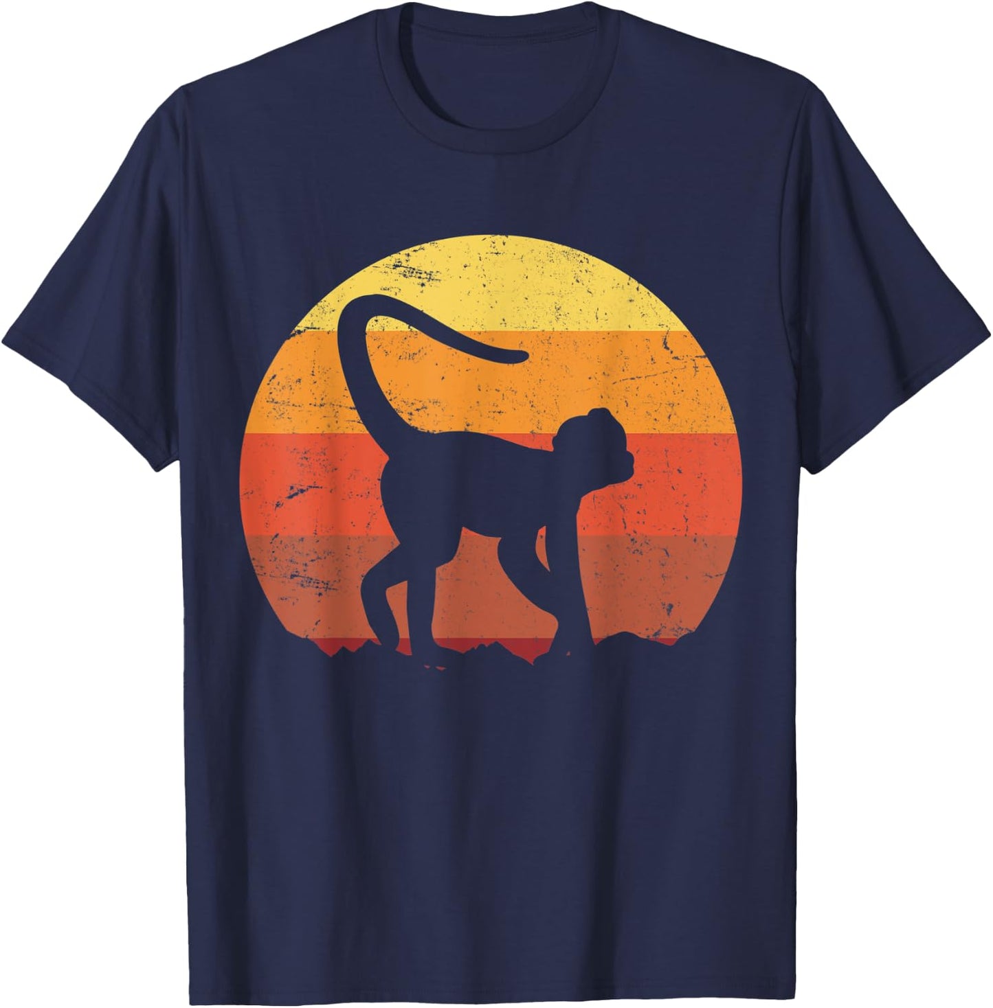 Spider Monkey Vintage T-Shirt - T-Shirt | Navy