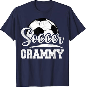 Soccer Grammy Soccer Player Game Day Mother's Day T-Shirt - T-Shirt | Navy