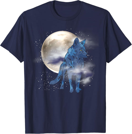 Howling Predator Animal Lover Forest Full Moon Wolf