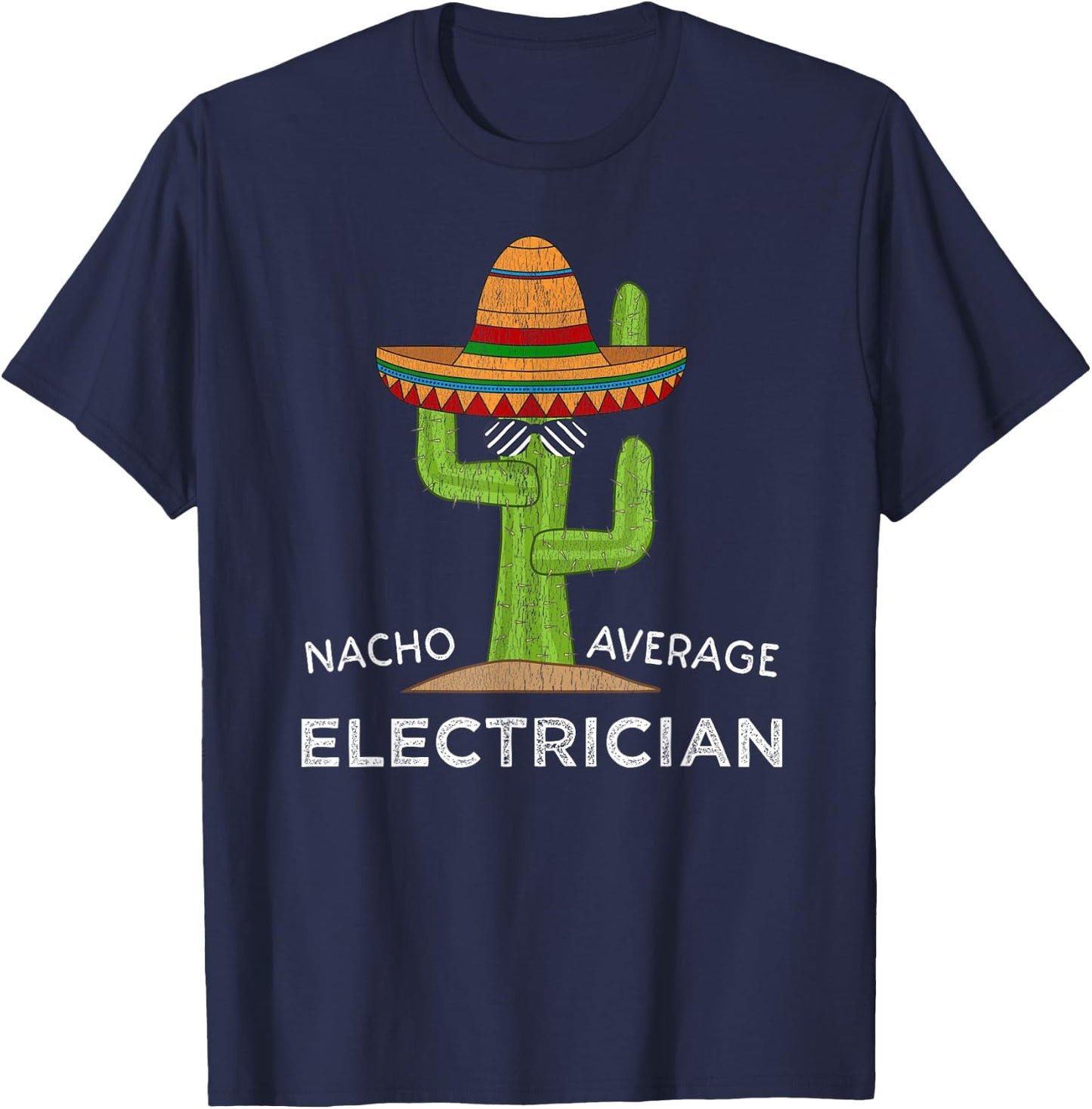 Fun Electrical Worker Joke Humor | Funny Electrician T-Shirt - T-Shirt | Navy