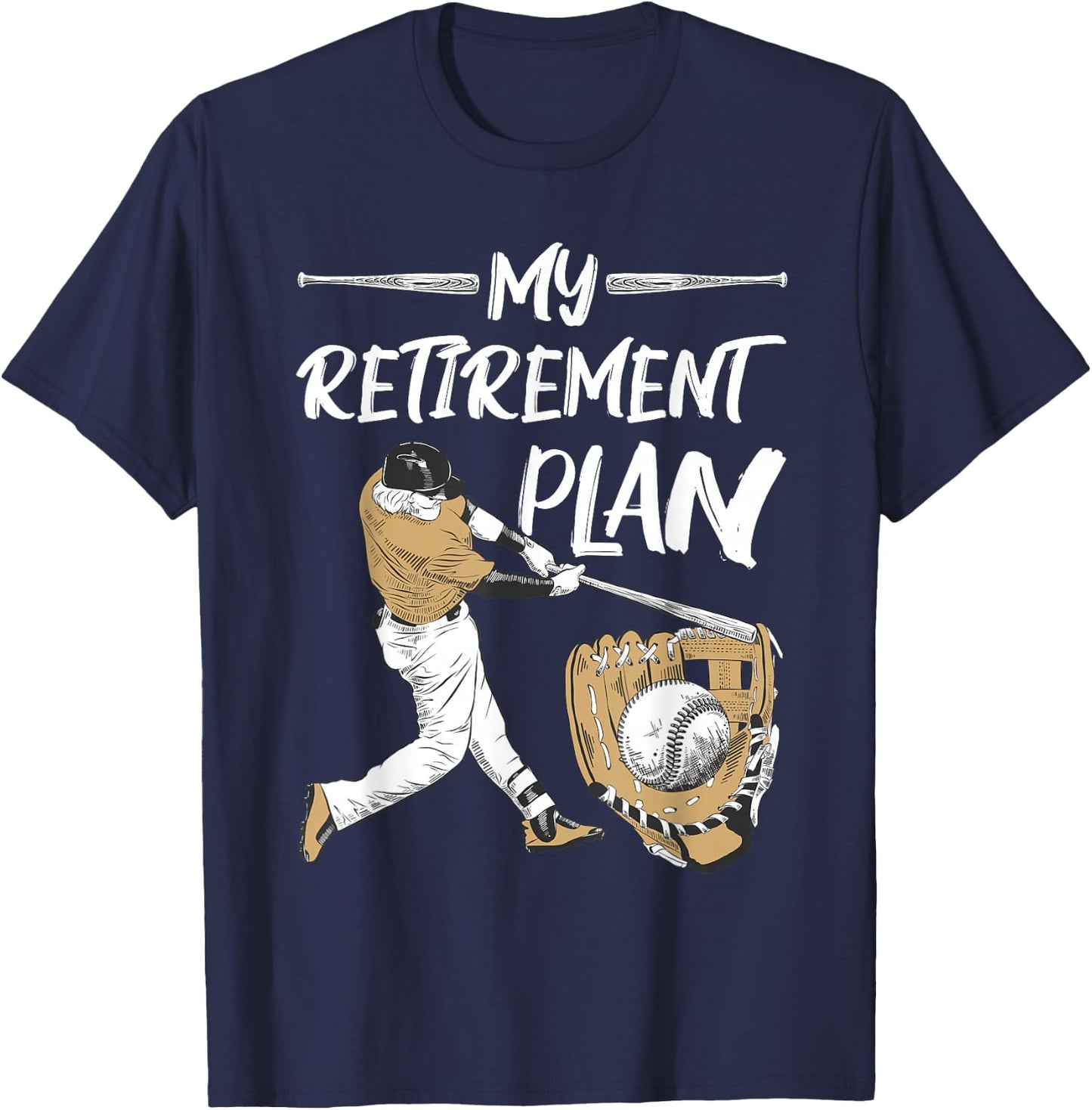 Baseball - Retirement Gifts T-Shirt - T-Shirt | Navy