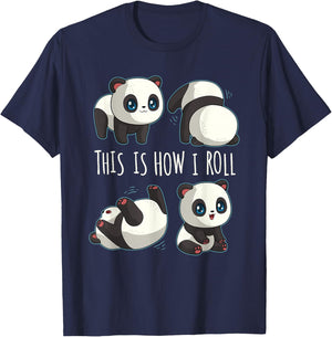 Cute Panda Shirts for Girls Little Bear Panda Gifts T-Shirt - T-Shirt | Navy