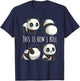Cute Panda Shirts for Girls Little Bear Panda Gifts T-Shirt - T-Shirt | Navy