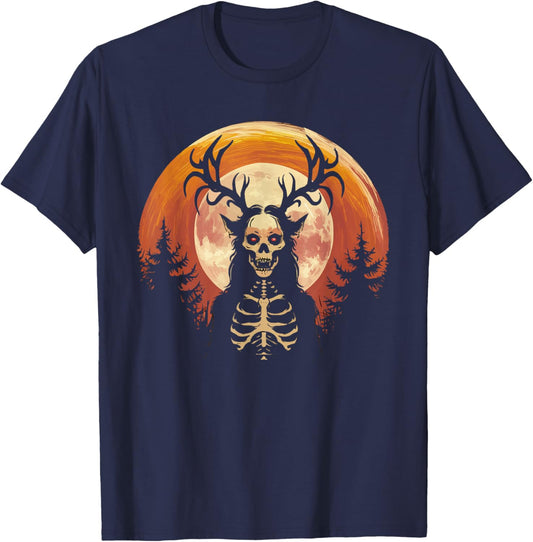Wendigo Monster Legendary Creature Cryptozoology Cryptid T-Shirt - T-Shirt | Navy