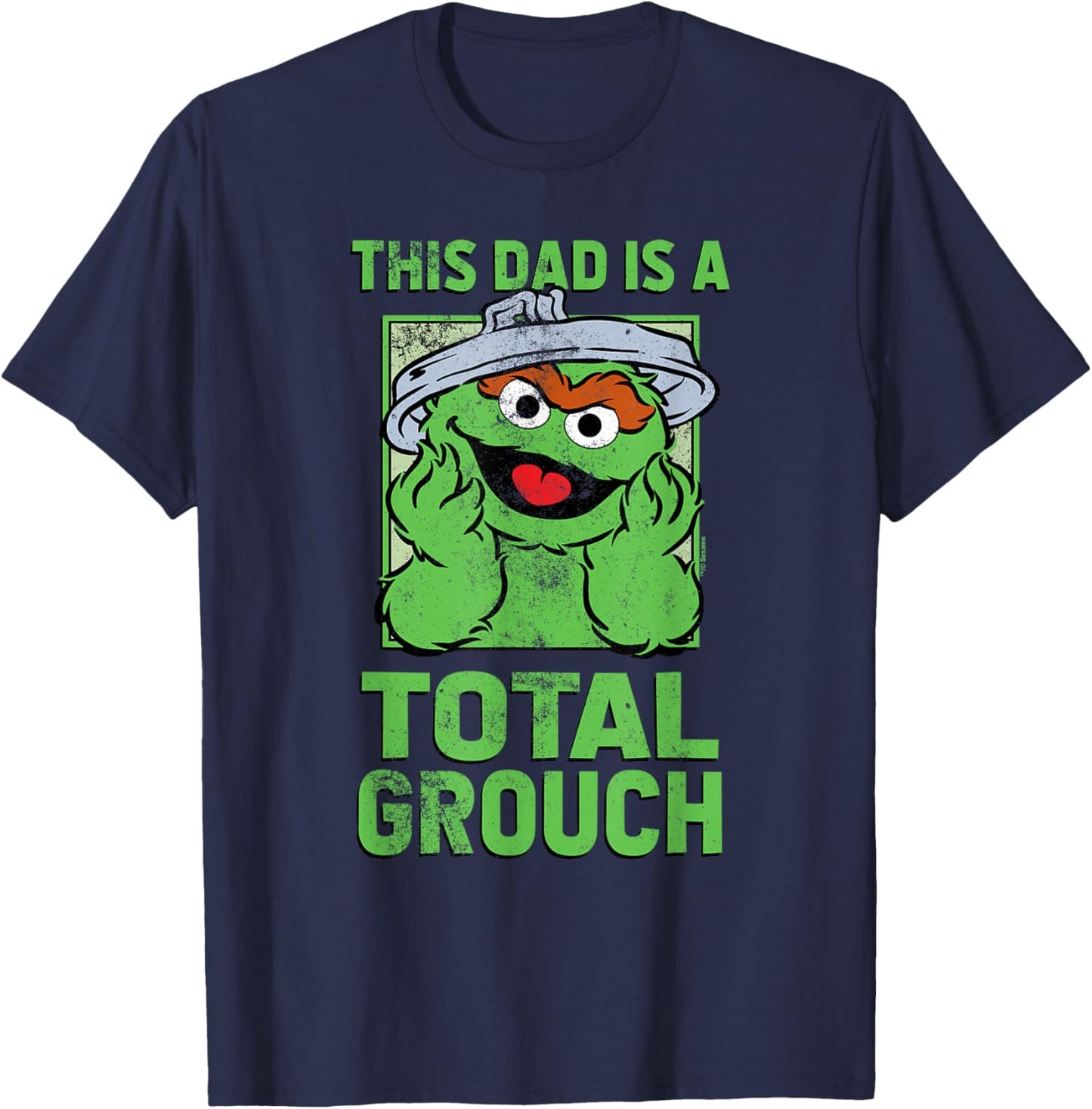 Sesame Street Father's Day Total Grouch Dad T-Shirt - T-Shirt | Navy
