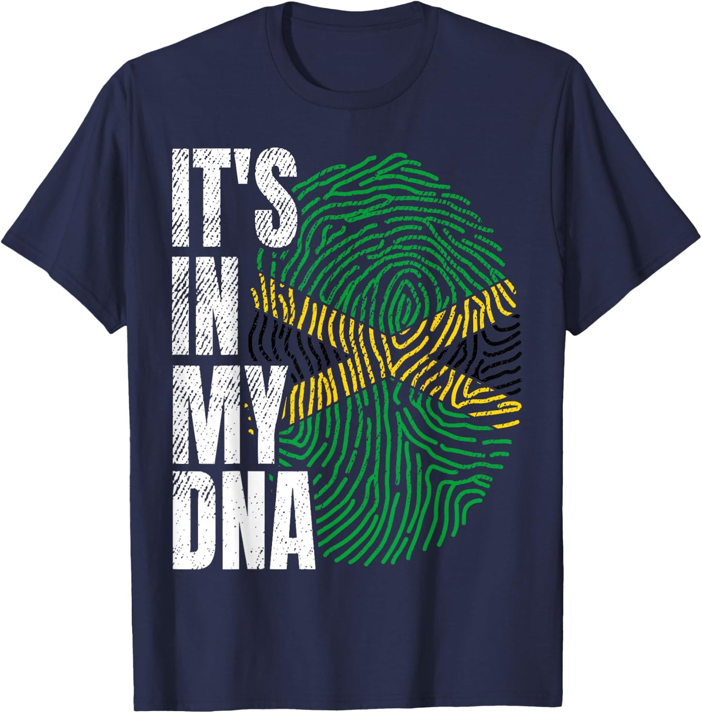 Jamaican Pride Flag Celebration T-Shirt - T-Shirt | Navy
