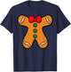 Gingerbread Man Body Costume for Halloween or Christmas T-Shirt - T-Shirt | Navy