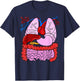 Human Body Anatomy: Illustrated Internal Organs T-Shirt - T-Shirt | Navy