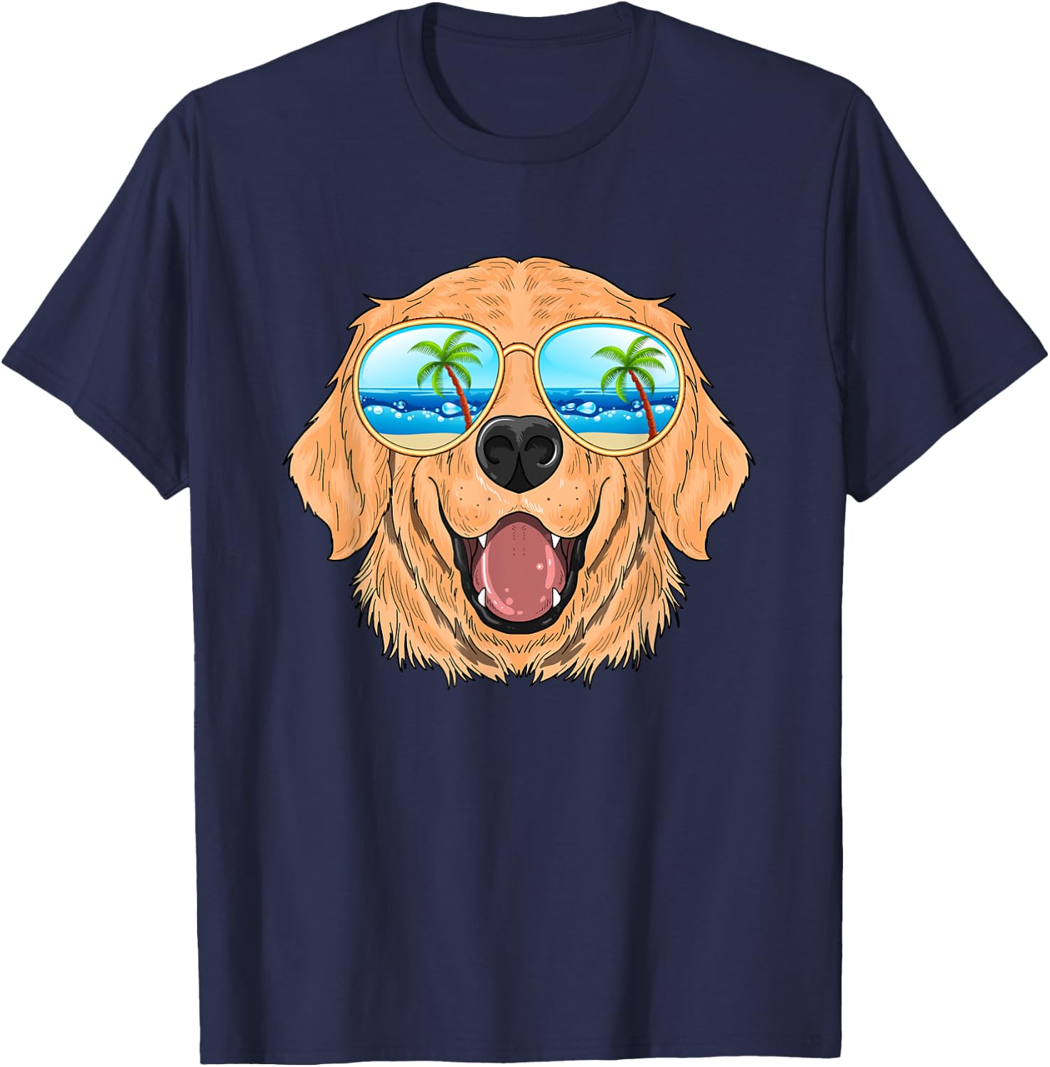 Cute funny Labrador golden retriever gifts for T-Shirt - T-Shirt | Navy