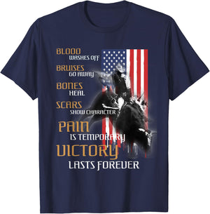 Texas Rider America Western Bull Riding T-Shirt - T-Shirt | Navy