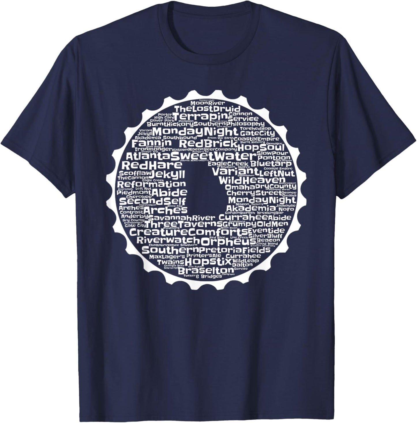 Drink Local Georgia Breweries T-Shirt - T-Shirt | Navy