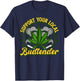 Support Your Local Budtender Weed Shirt Women Gift T-Shirt - T-Shirt | Navy