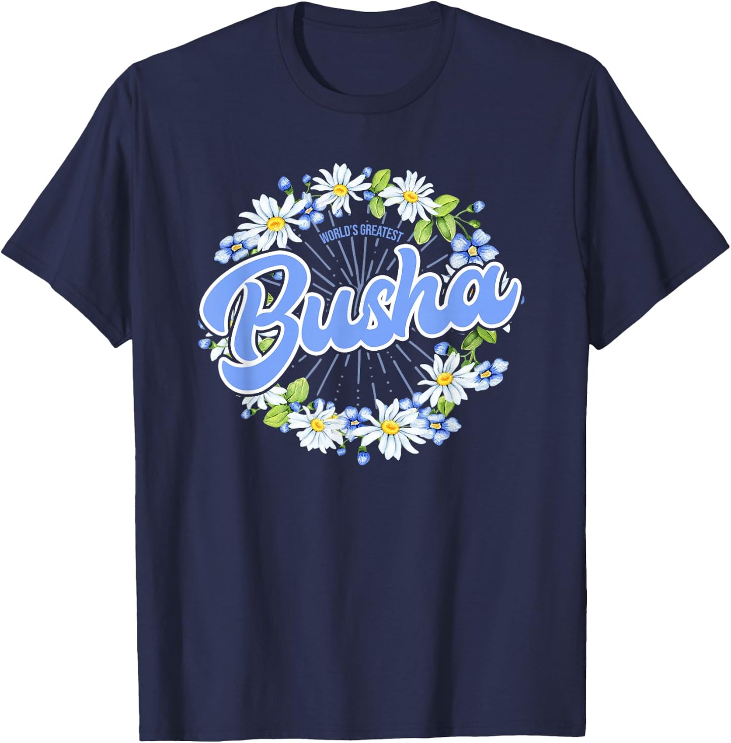 World's Greatest Busha - Gift Polish Grandma T-Shirt - T-Shirt | Navy