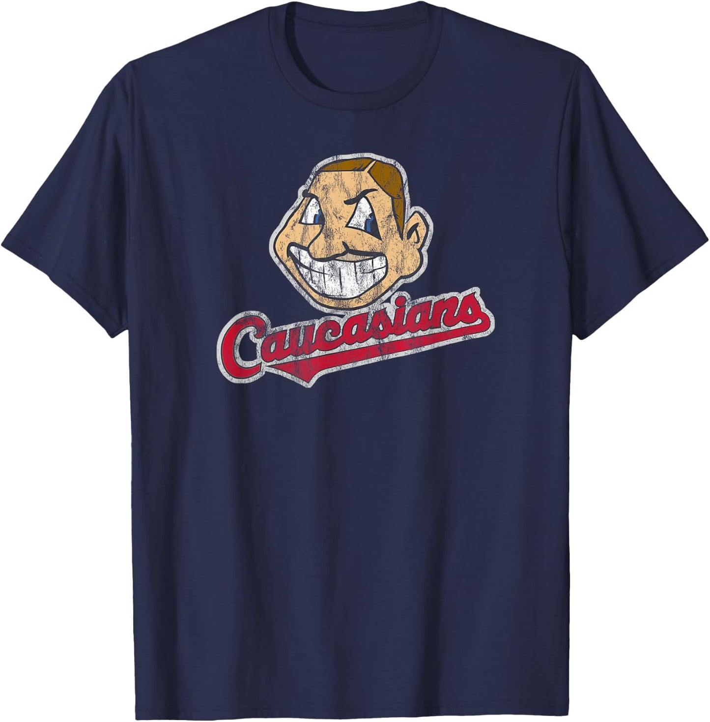 Caucasians THE ORIGINAL T-Shirt - T-Shirt | Navy