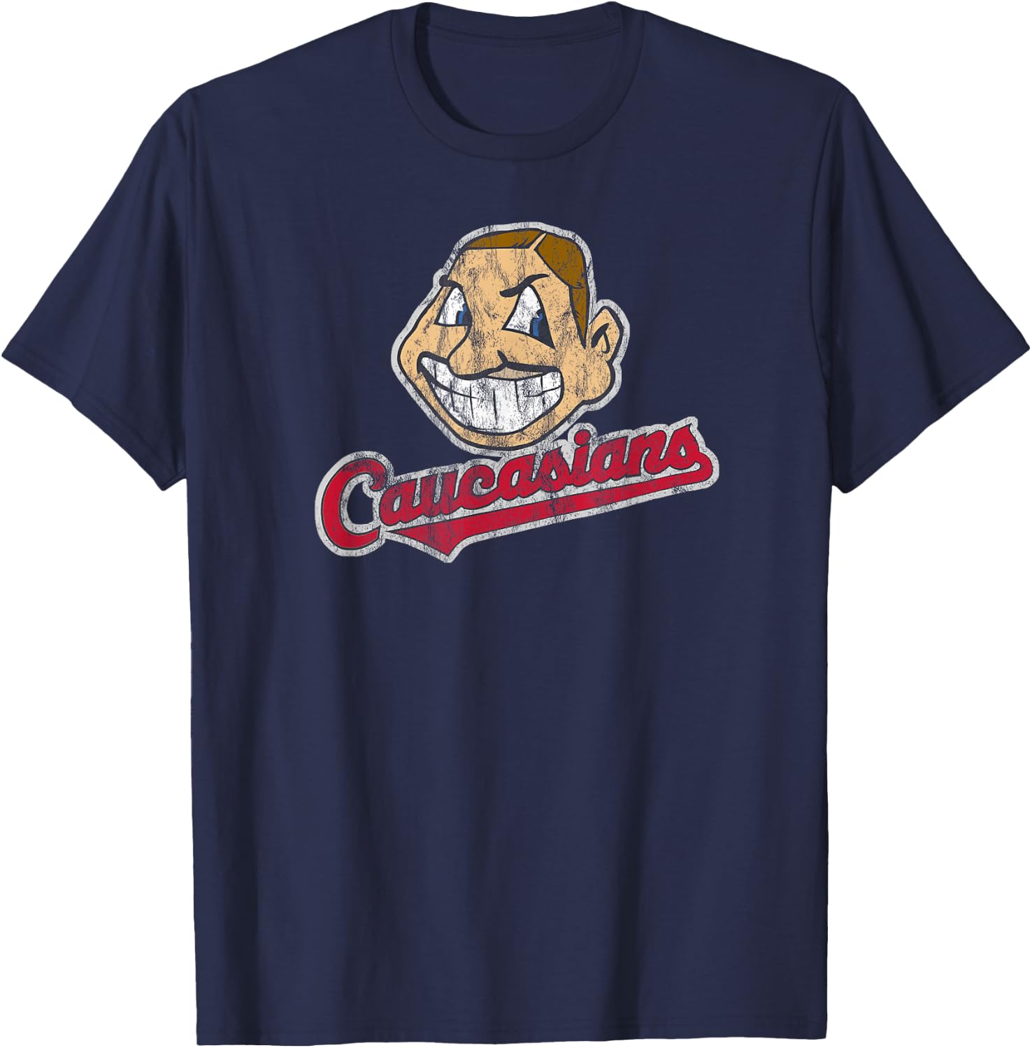 Caucasians THE ORIGINAL T-Shirt - T-Shirt | Navy