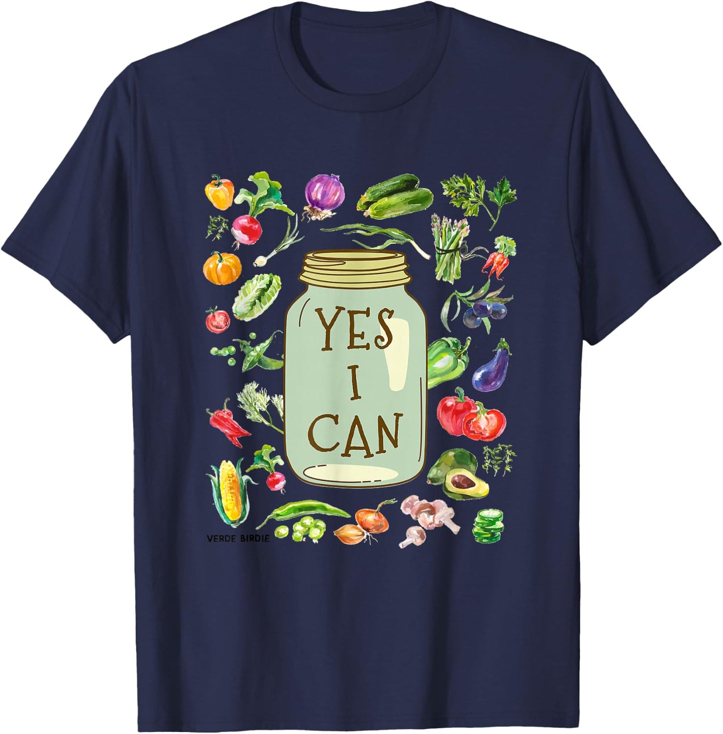 Yes I Can - Preserve Design for Horticulture T-Shirt - T-Shirt | Navy