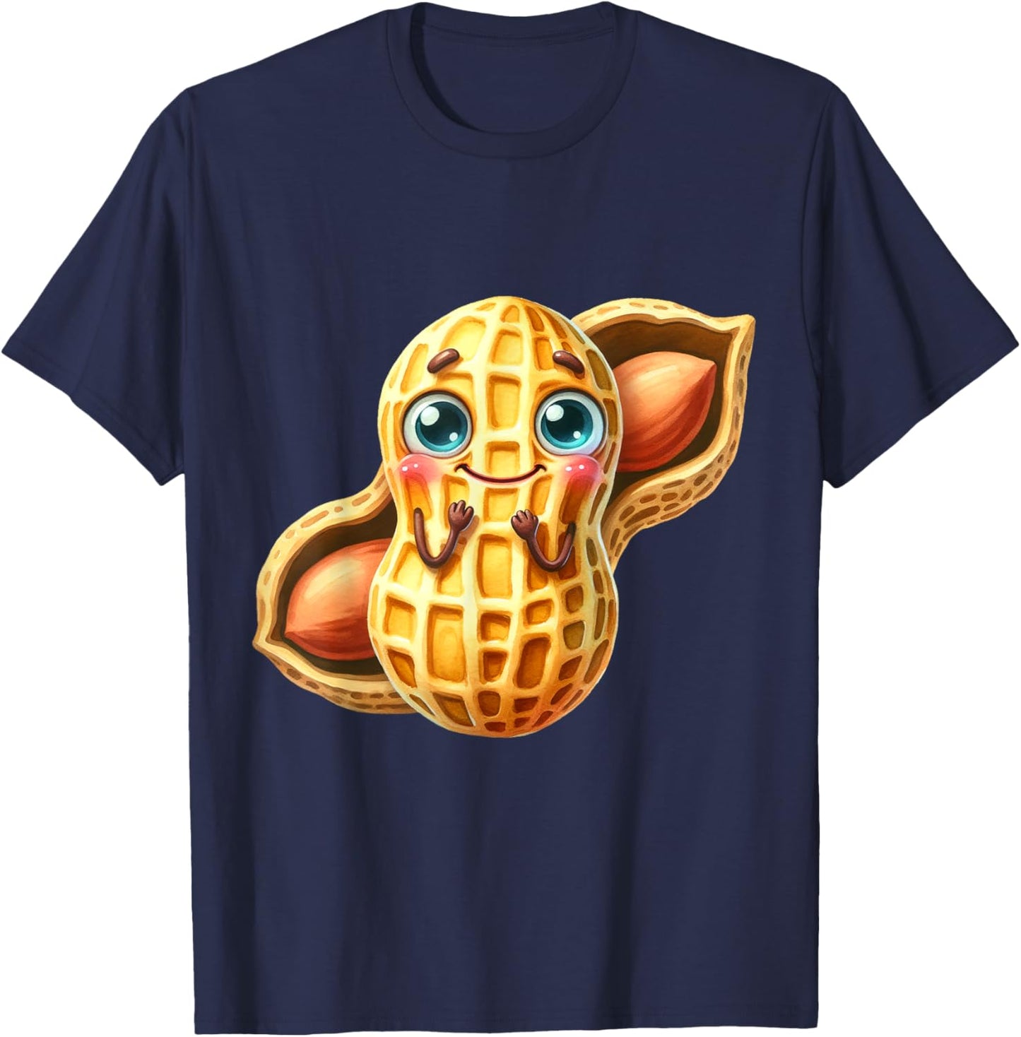 Cute Peanut Kids Peanuts Nuts Child Peanuts T-Shirt - T-Shirt | Navy