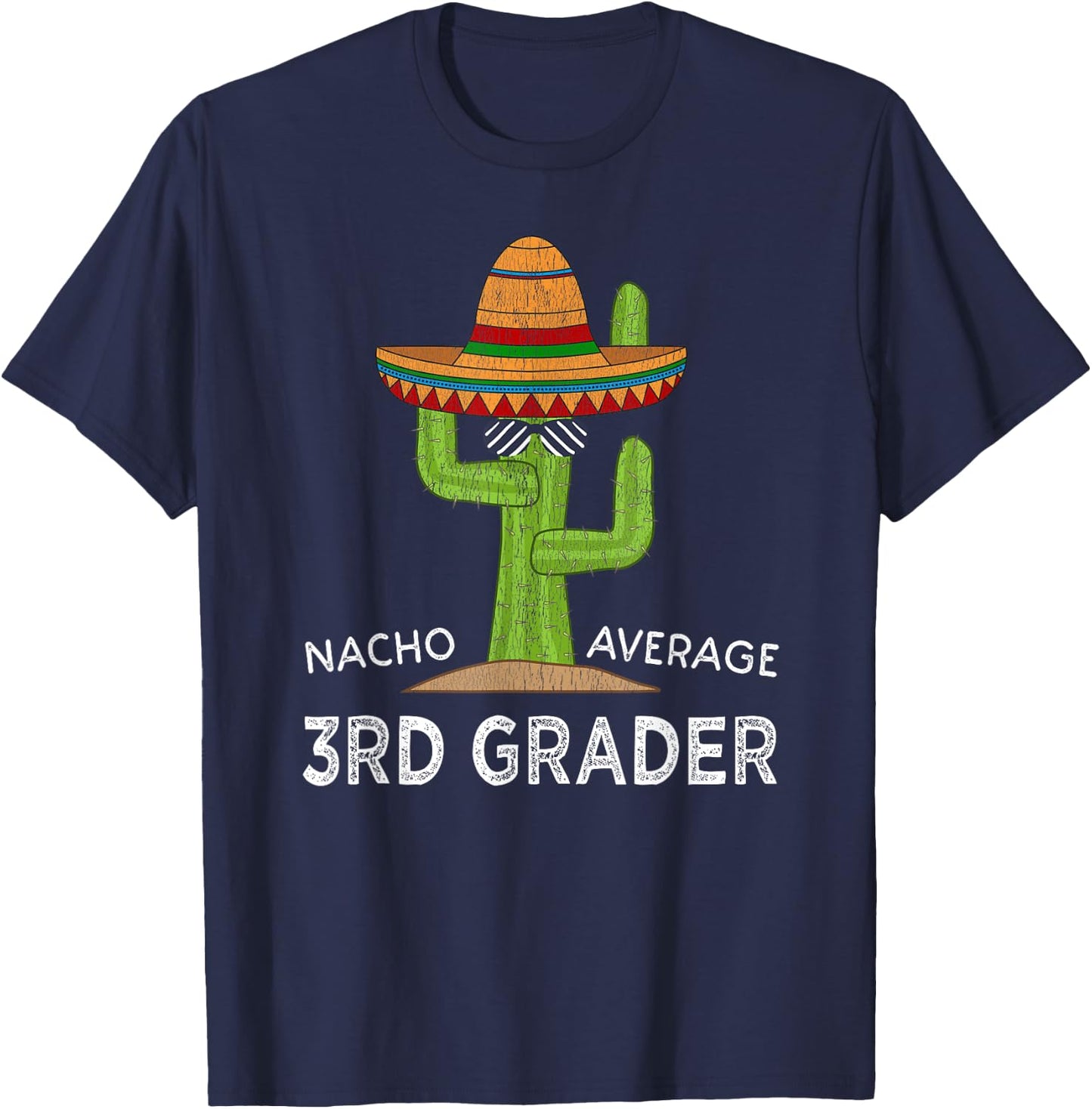 Fun Third Grader Back To School | Funny 3rd Grade Student T-Shirt - T-Shirt | Navy
